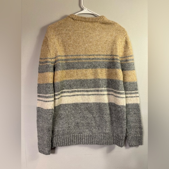 Express Men's Crewneck Sweater - Tan, Gray, Cream - Picture 5 of 7